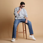 Dune Solid Sweatshirt in Steel Grey