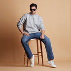 Dune Solid Sweatshirt in Steel Grey