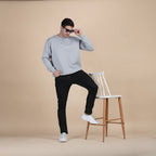 Dune Solid Sweatshirt in Steel Grey