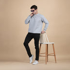 Dune Solid Sweatshirt in Steel Grey