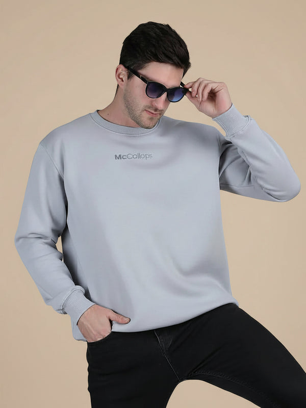 Dune Solid Sweatshirt in Steel Grey