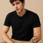 Classic Ease Solid T-shirt in Raven