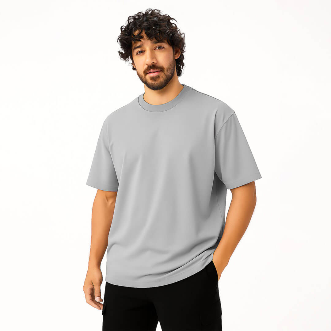 Relaxed Fit T-shirt in Steel Grey
