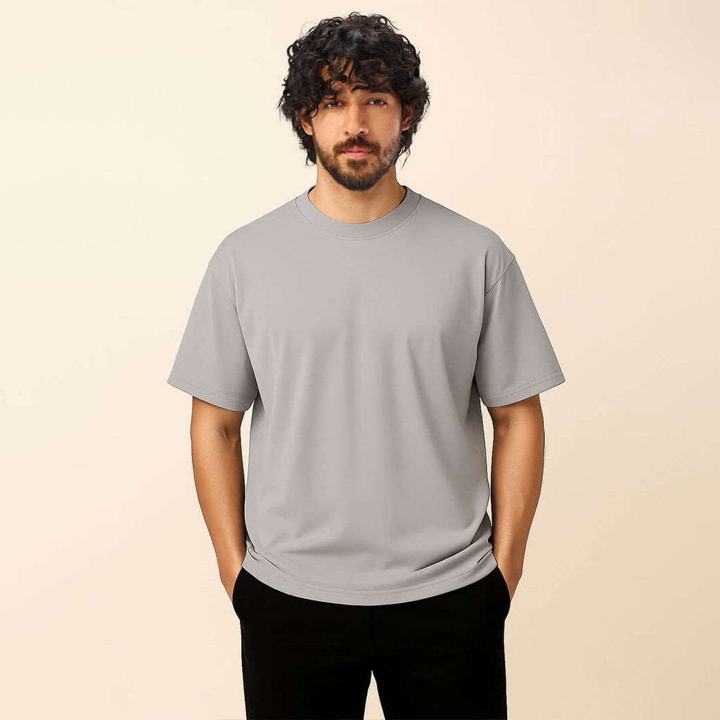 Relaxed Fit T-shirt in Steel Grey