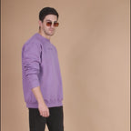 Dune Solid Sweatshirt in Lavender