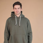Rogue Solid Hoodie in Olive Green