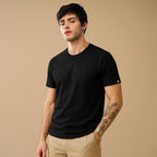 Classic Ease Solid T-shirt in Raven