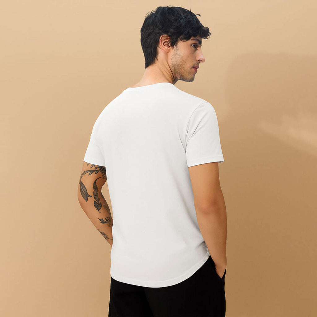 Classic Ease Solid T-shirt in Ivory