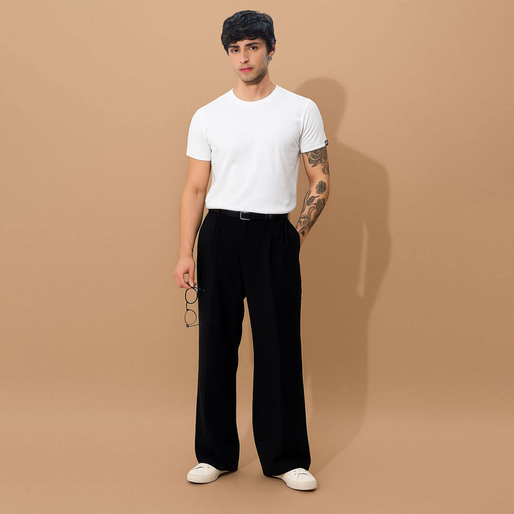 Classic Ease Solid T-shirt in Ivory