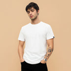 Classic Ease Solid T-shirt in Ivory